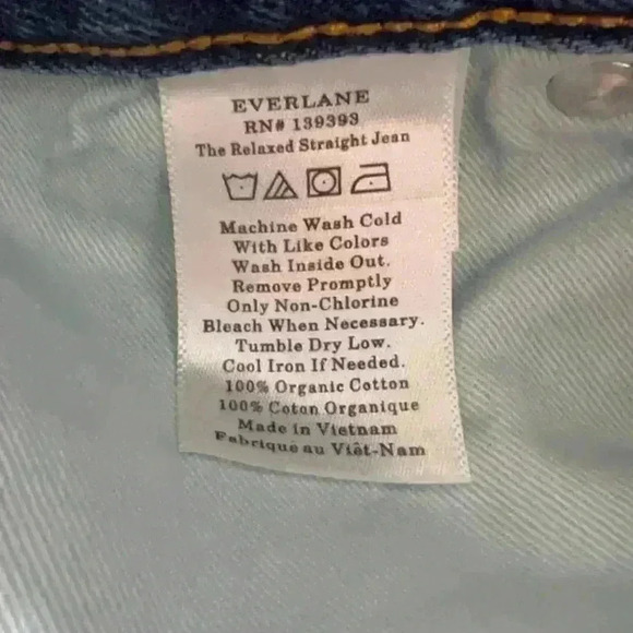 Everlane High Rise Relaxed Straight Fit Jean - Picture 9 of 12